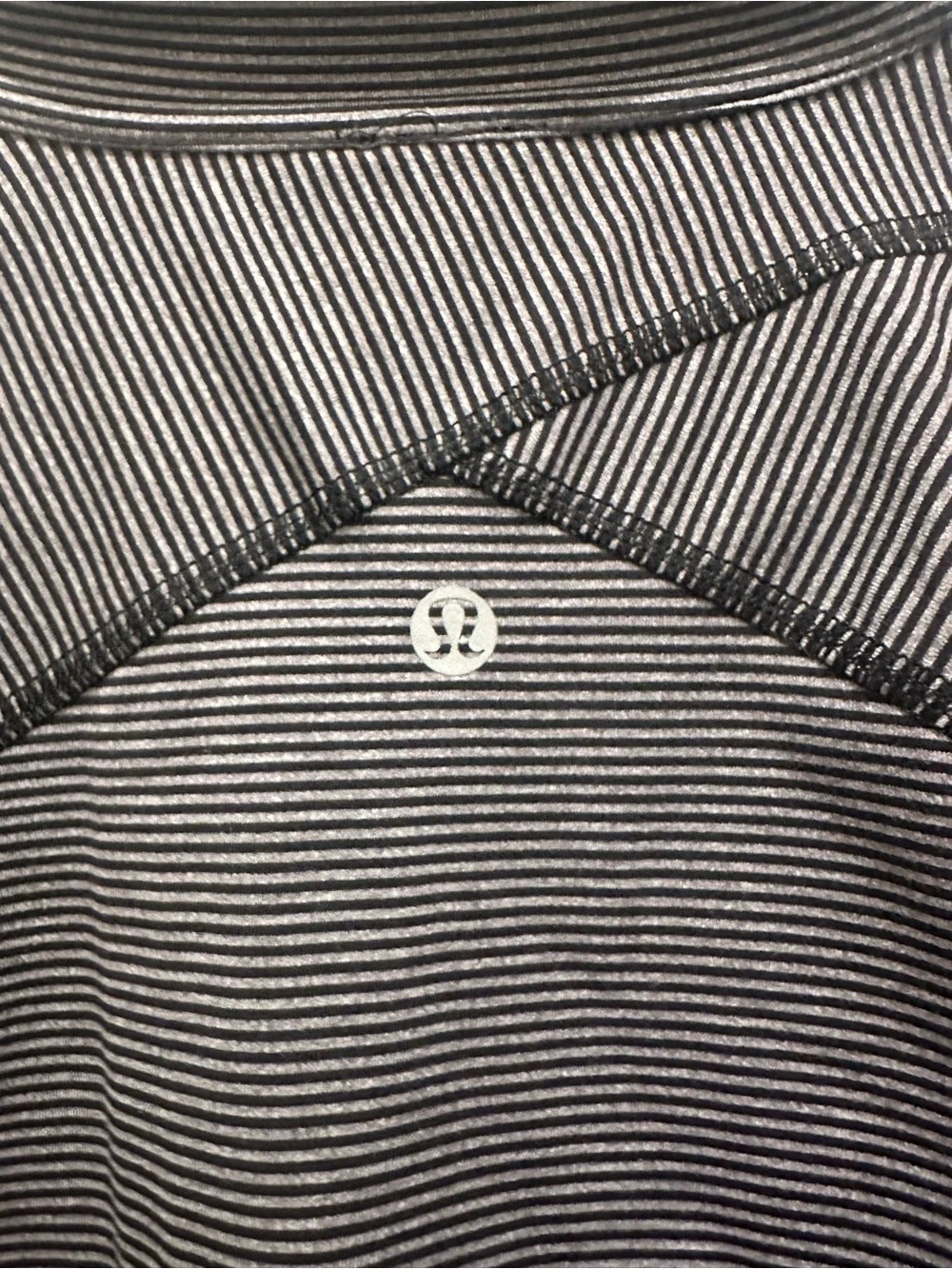 lululemon athletica Black Micro-Striped Quarter-Zip Pullover